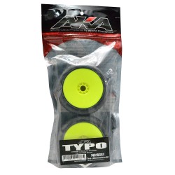 1:8 Buggy Typo (Clay) Evo Wheel Pre Mounted Yellow