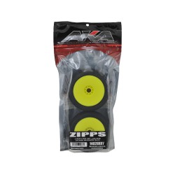 1:8 BUGGY ZIPPS (SOFT - LONG WEAR) EVO WHEEL PRE-MOUNTED YELLOW