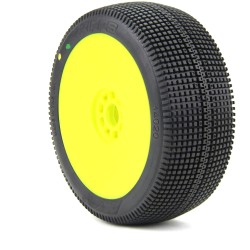 1:8 BUGGY ZIPPS (SUPER SOFT - LONG WEAR)EVO WHEEL PRE-MOUNTED YELLOW