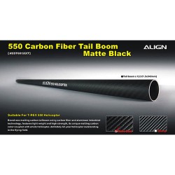 550 Carbon Fiber Tail Boom-Matte Black
