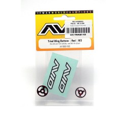 TRIAD WING BUTTONS RED