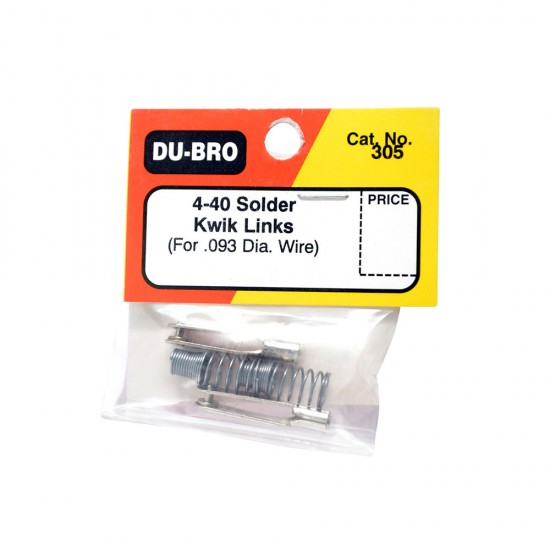 4-40 solder links on 2 per pkg