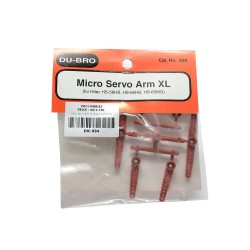 Micro servo arm XL (6 arms 4 S, 2 D)