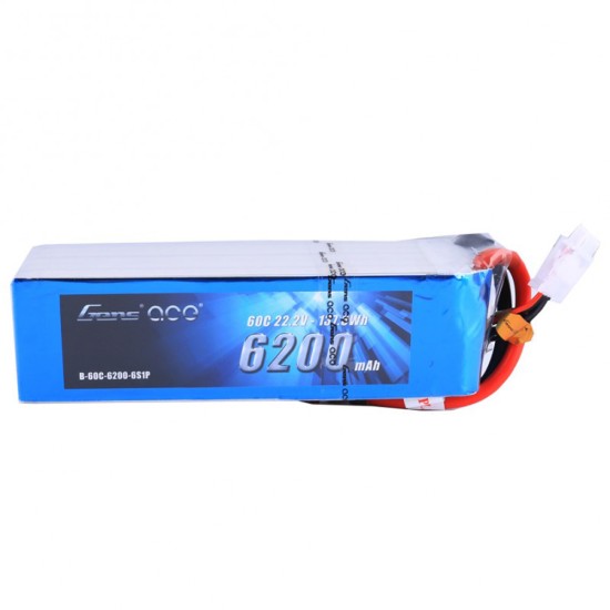 Gens Ace Lipo 6200MAH 60C 22.2V 6S1P 137.6wh