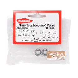 Shield Bearing(6x12x4)2Pcs