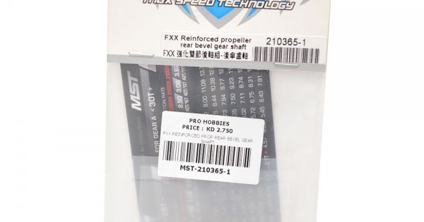 MST FXX Reinforced Propeller Rear Bevel Gear Shaft MST FXX Reinforced Propeller Rear Bevel Gear Shaft