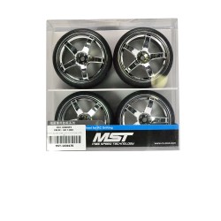Silver 5 spokes wheel (+3) w/ CS-R tire (soft) (4) Silver 5 spokes wheel (+3) w/ CS-R tire (soft) (4)
