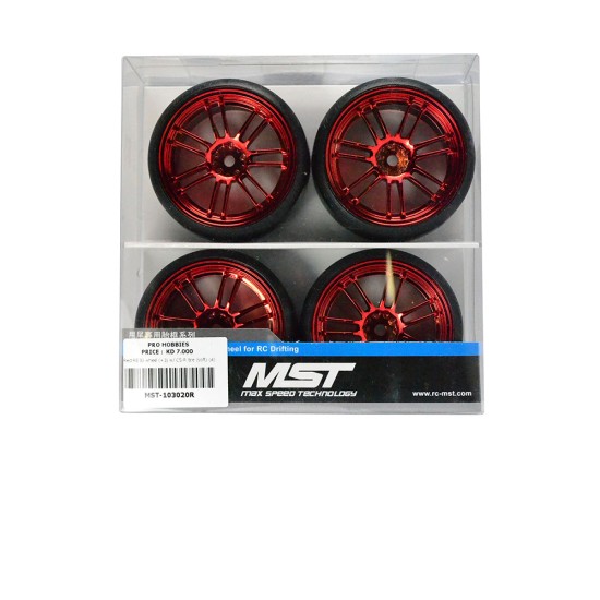 Red RE30 wheel (+3) w/ CS-R tire (soft) (4)