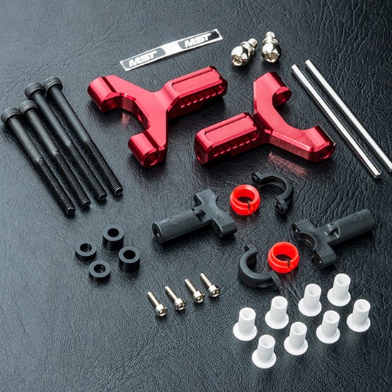 Alum. front lower arm set (red)