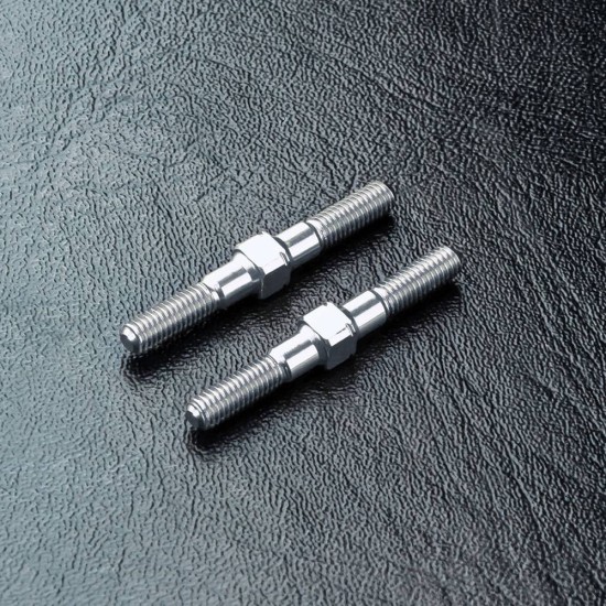 Alum. reinforced turnbuckle 3X28 (silver) (2)
