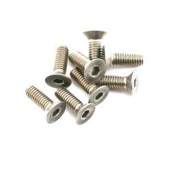 SJG4X 12 TITANIUM F/H CAP SCREW  (8pcs.)