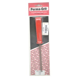 6mm Round File 230 x 6mm Fine.  Red Plastic Handle