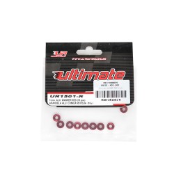 3 mm ALU WASHER RED 10 pcs
