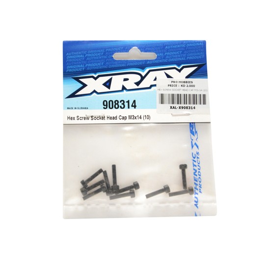 HEX SCREW SOCKET HEAD CAP M3x14 (10)