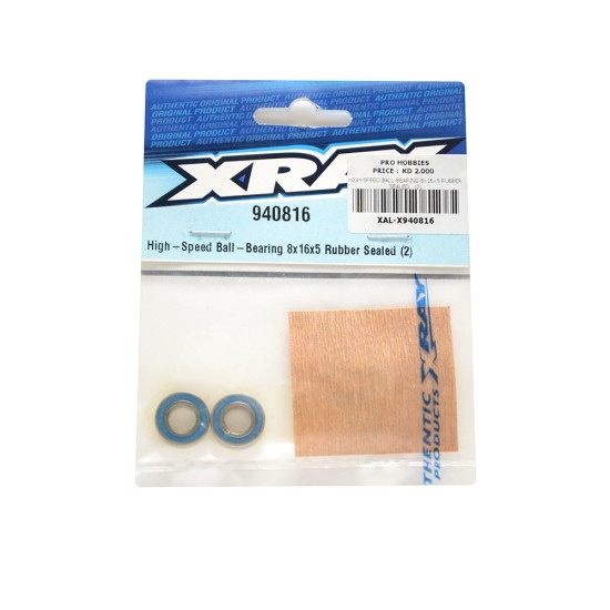 HIGH-SPEED BALL-BEARING 8x16x5 RUBBER SEALED   (2)