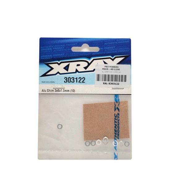 ALU SHIM 3x6x1.0MM (10)