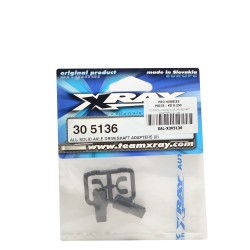 T2 008 ALU SOLID AXLE DRIVESHAFT ADAPTERS (2) - HA T2 008 ALU SOLID AXLE DRIVESHAFT ADAPTERS (2) - HA