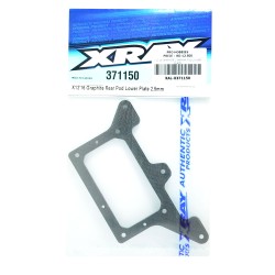 X12 16 GRAPHITE 2.5MM RR POD LOWER PLATE X12 16 GRAPHITE 2.5MM RR POD LOWER PLATE