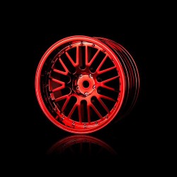 Red 10 spokes 2 ribs wheel (+5) (4) Red 10 spokes 2 ribs wheel (+5) (4)
