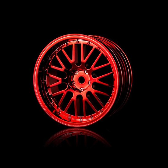 Red 10 spokes 2 ribs wheel (+5) (4)