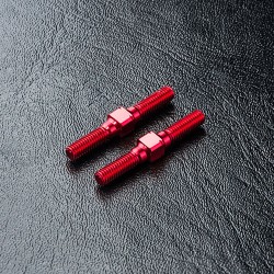 Alum. reinforced turnbuckle 3X25 (red) (2) Alum. reinforced turnbuckle 3X25 (red) (2)