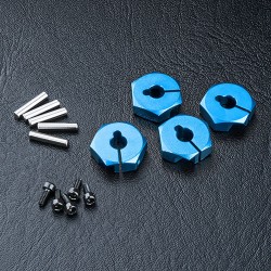 Alum. hex. wheel hubs 5mm (blue) (4) Alum. hex. wheel hubs 5mm (blue) (4)